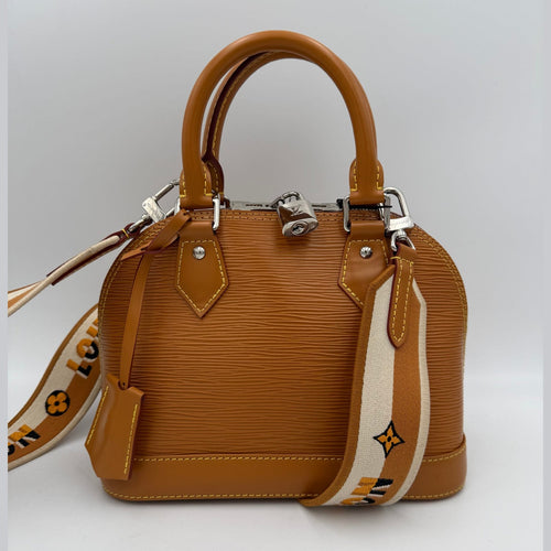 Louis Vuitton LOUIS VUITTON Alma BB EPI Gold Miel Handbag