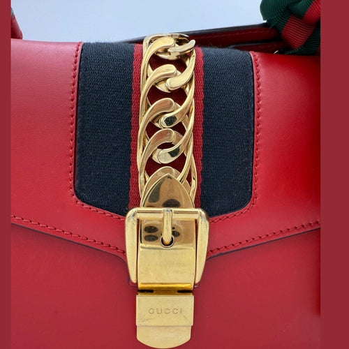 Gucci GUCCI SYLVIE Red Handbag