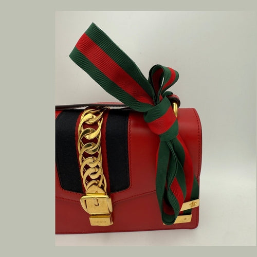 Gucci GUCCI SYLVIE Red Handbag