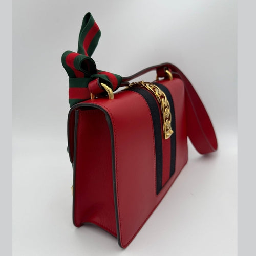 Gucci GUCCI SYLVIE Red Handbag