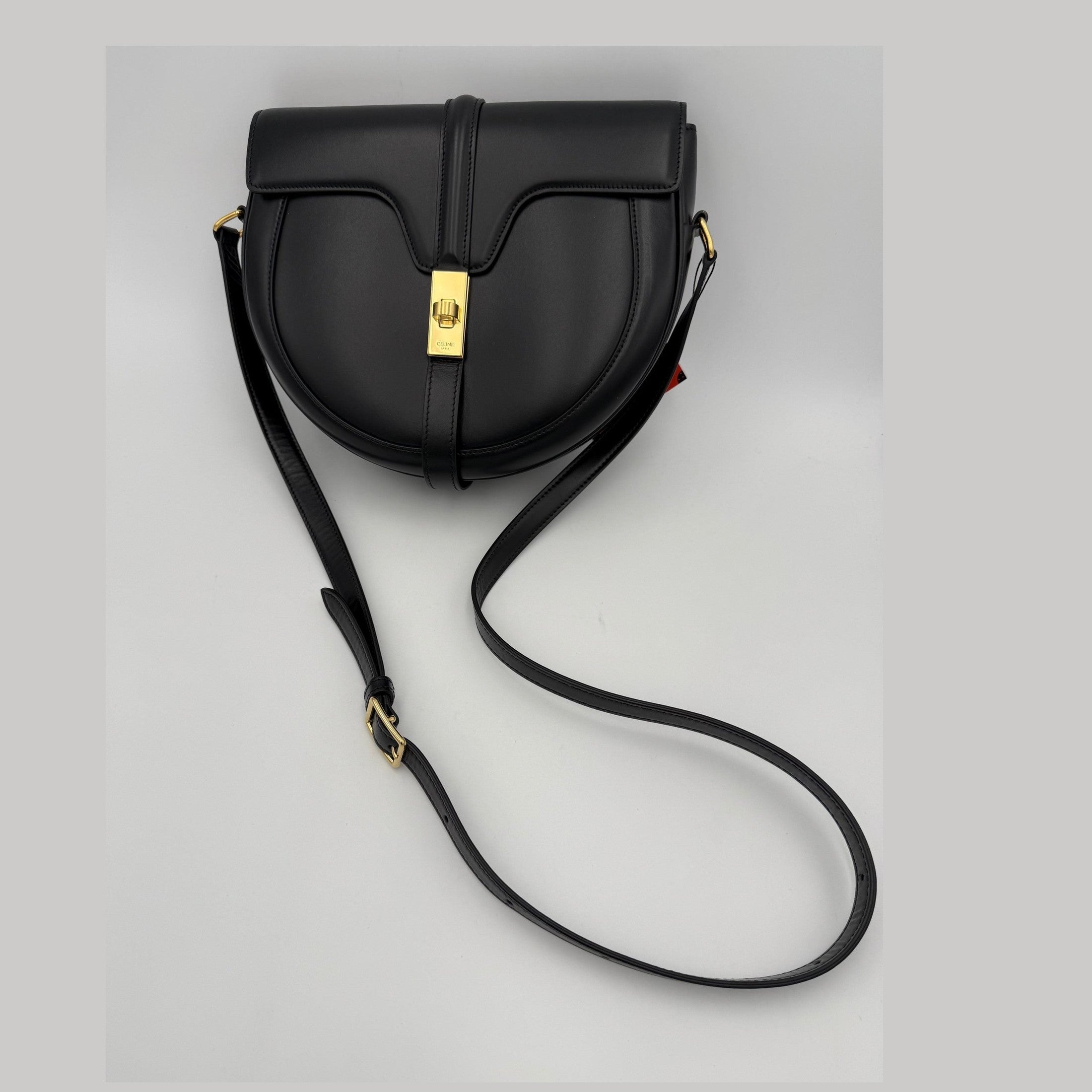 Celine CELINE Sac 16 Besace Black Large Bag