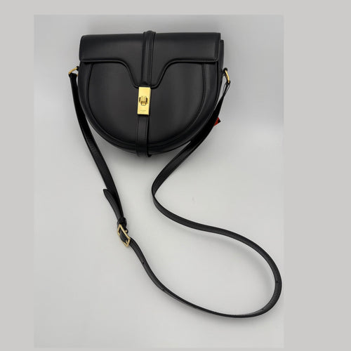 Celine CELINE Sac 16 Besace Black Large Bag
