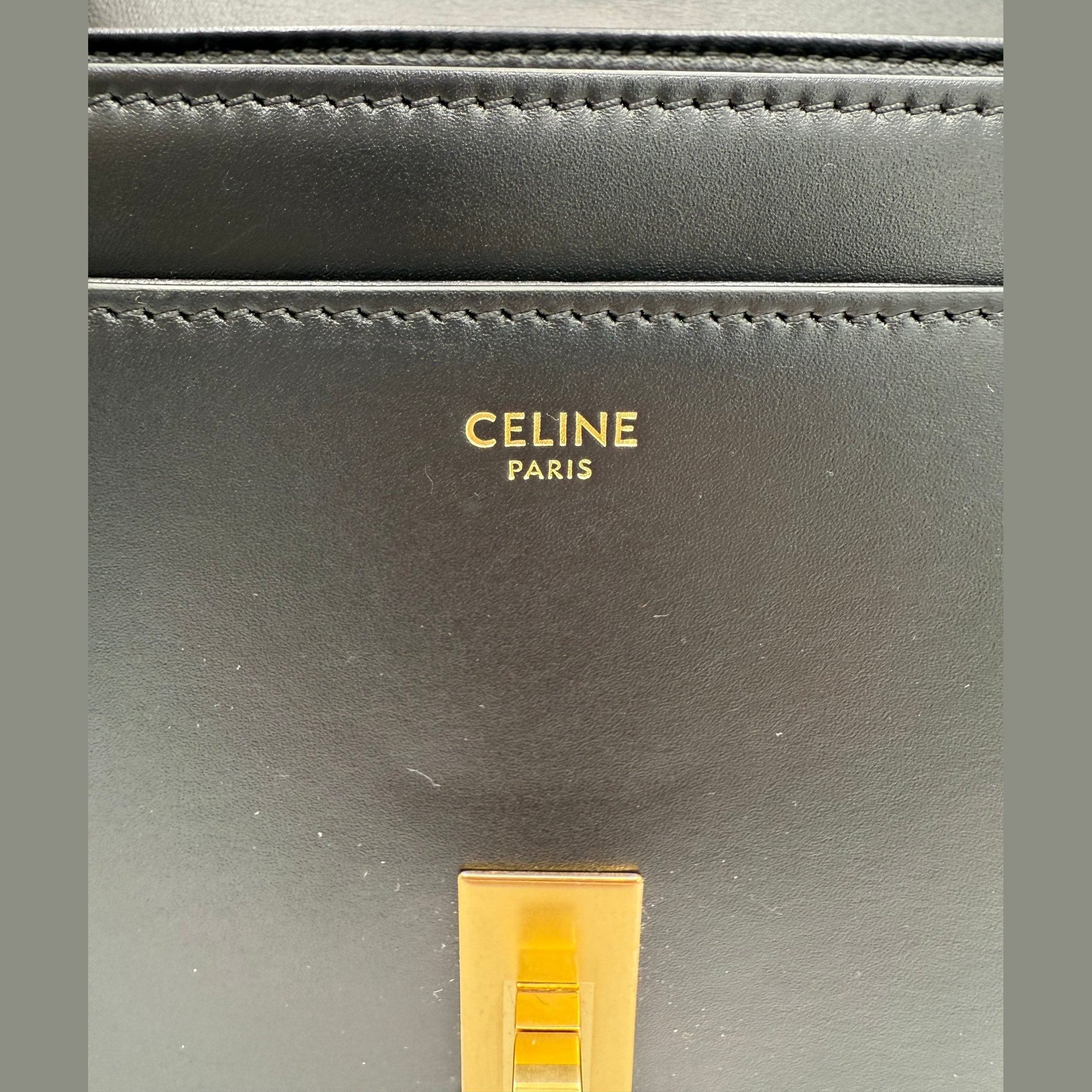 Celine CELINE Sac 16 Besace Black Large Bag