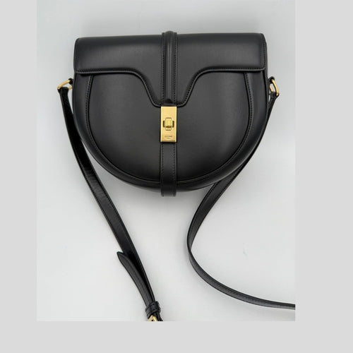 Celine CELINE Sac 16 Besace Black Large Bag