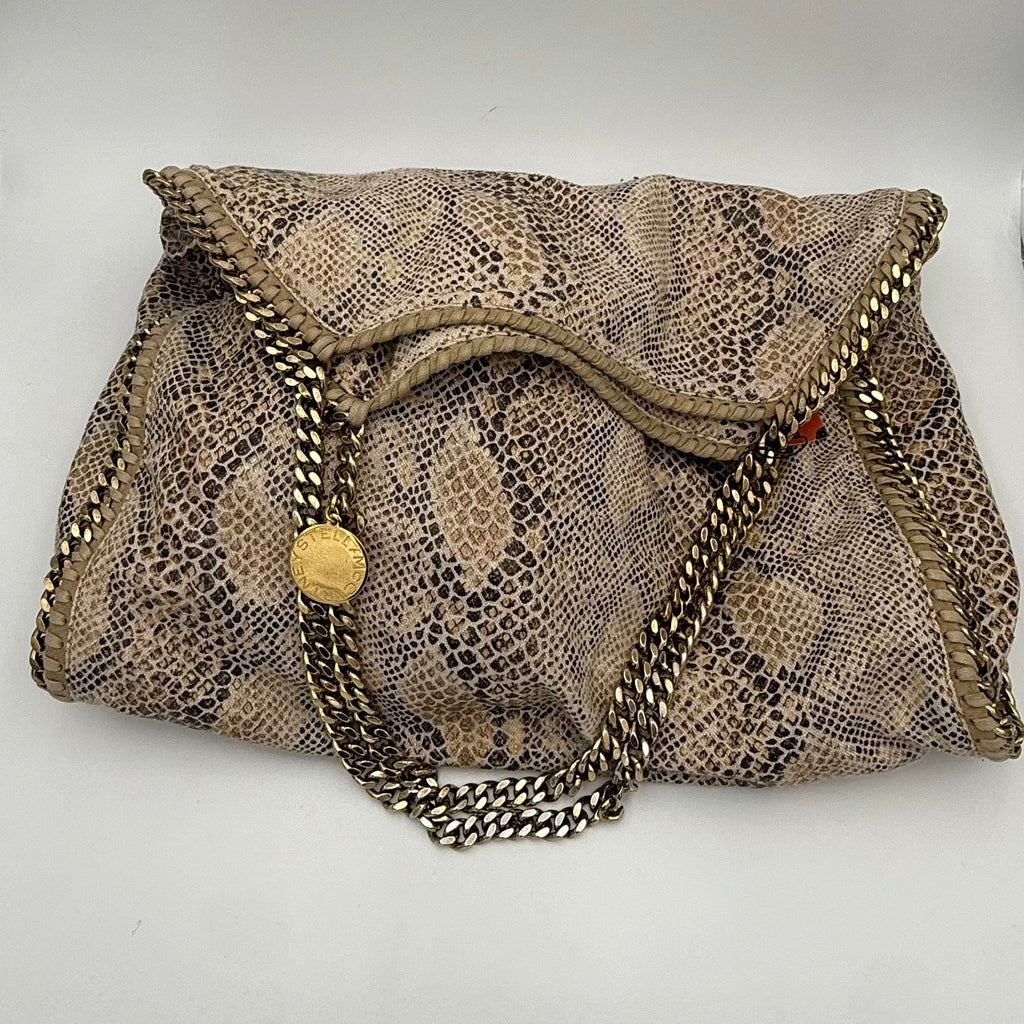 Stella McCartney STELLA MCCARTNEY Falabella Grande Vegan Reptile Skin Handbag