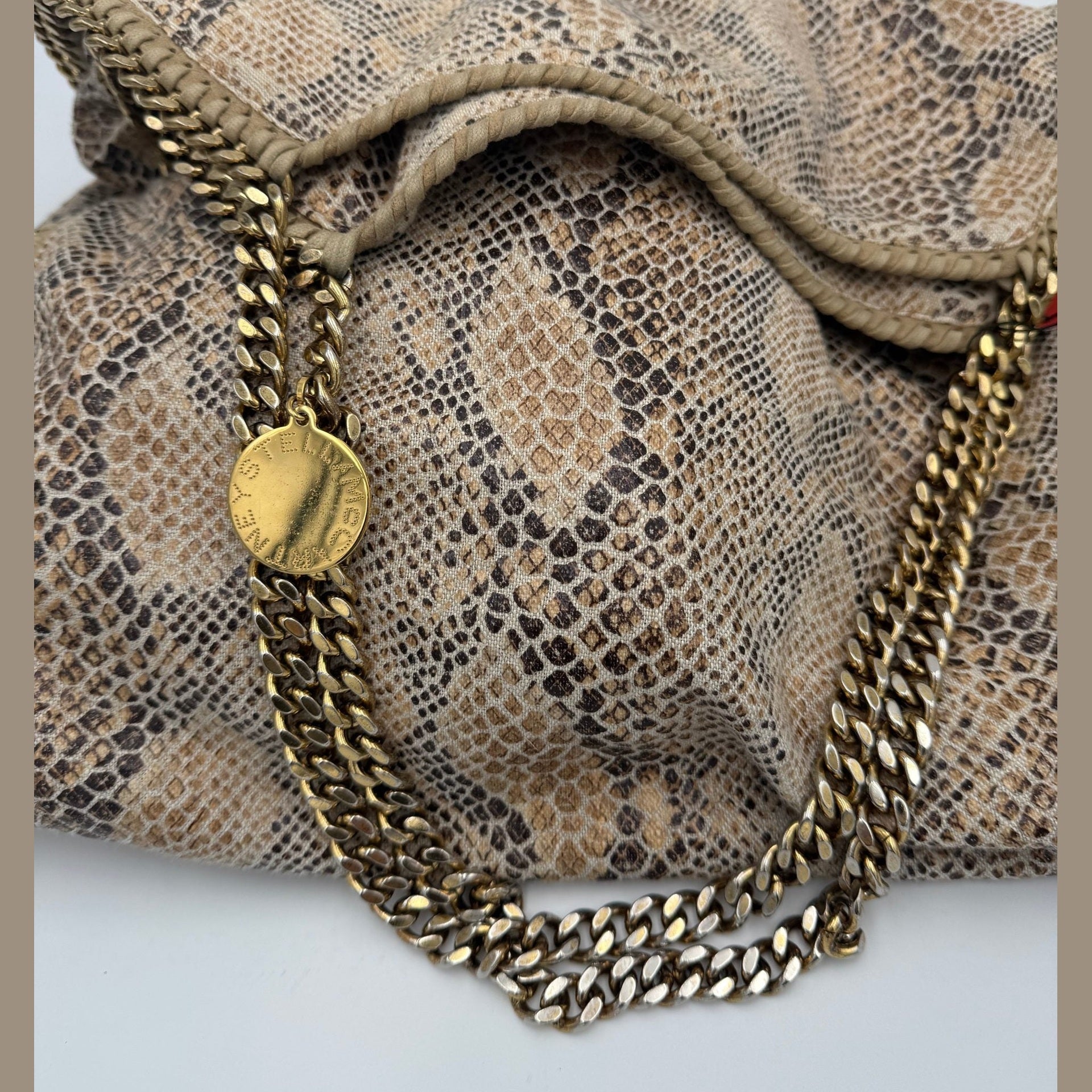 Stella McCartney STELLA MCCARTNEY Falabella Grande Vegan Reptile Skin Handbag