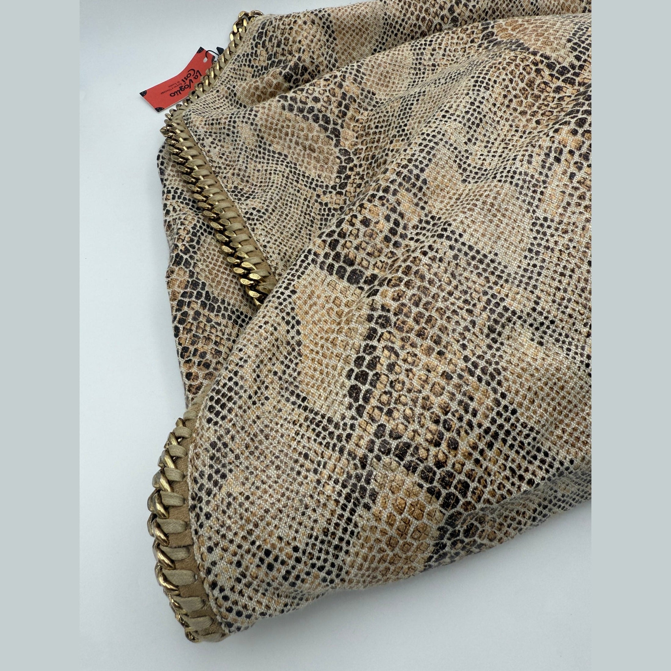 Stella McCartney STELLA MCCARTNEY Falabella Grande Vegan Reptile Skin Handbag