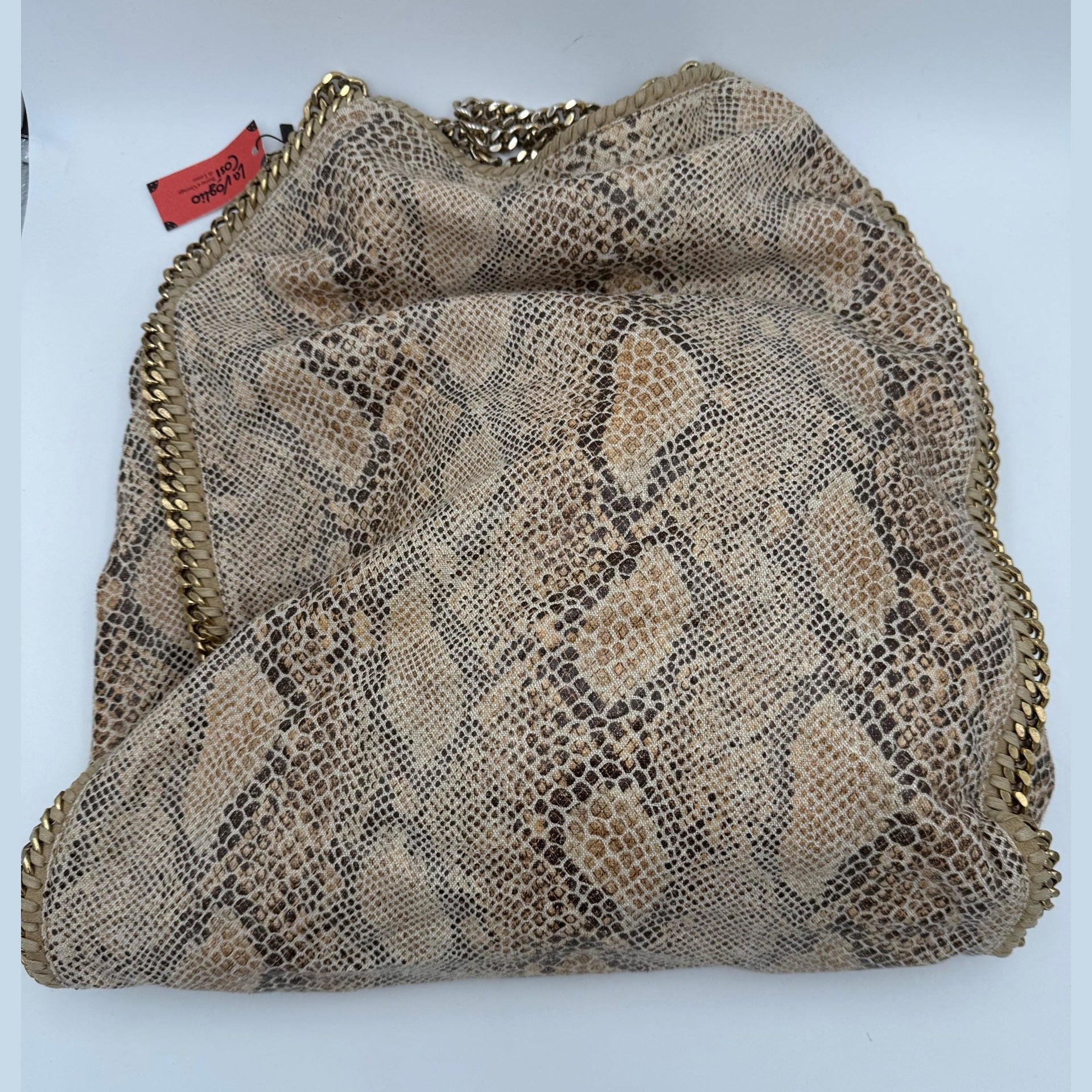 Stella McCartney STELLA MCCARTNEY Falabella Grande Vegan Reptile Skin Handbag