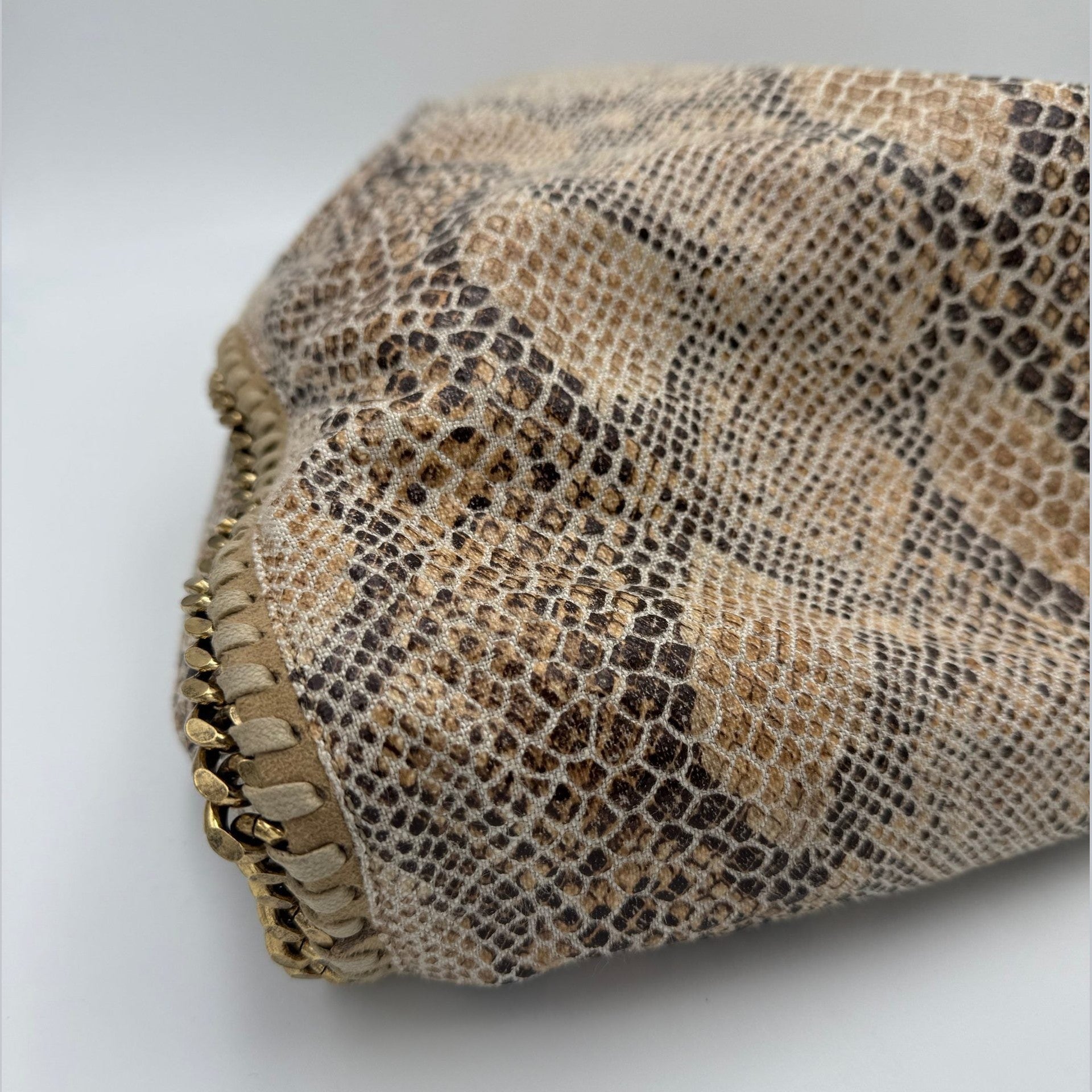 Stella McCartney STELLA MCCARTNEY Falabella Grande Vegan Reptile Skin Handbag