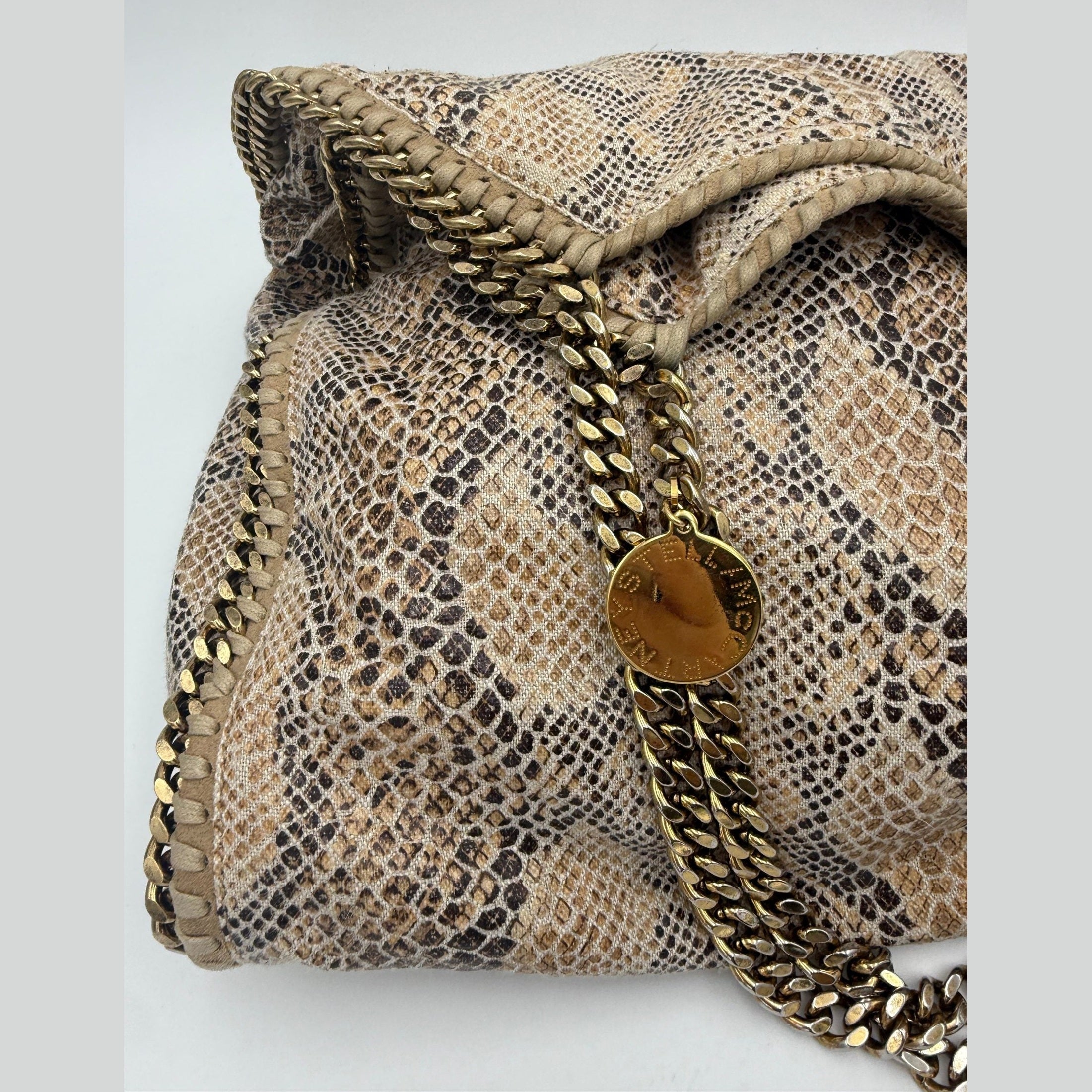 Stella McCartney STELLA MCCARTNEY Falabella Grande Vegan Reptile Skin Handbag