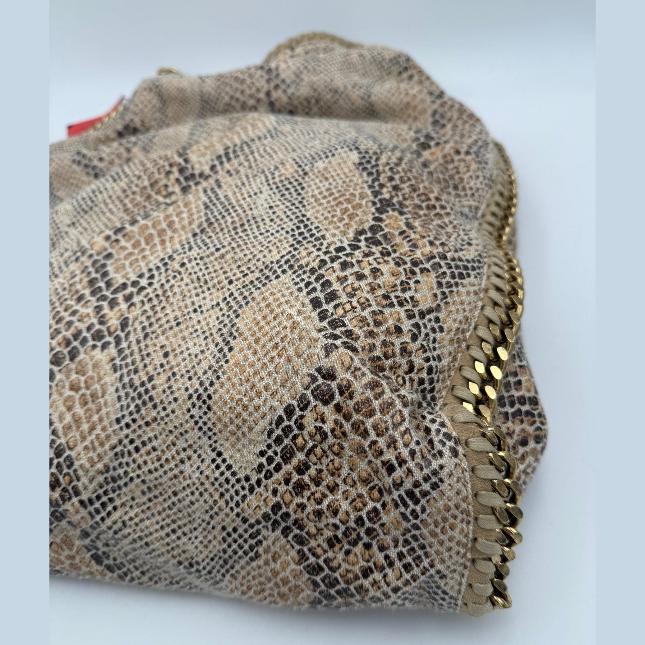 Stella McCartney STELLA MCCARTNEY Falabella Grande Vegan Reptile Skin Handbag