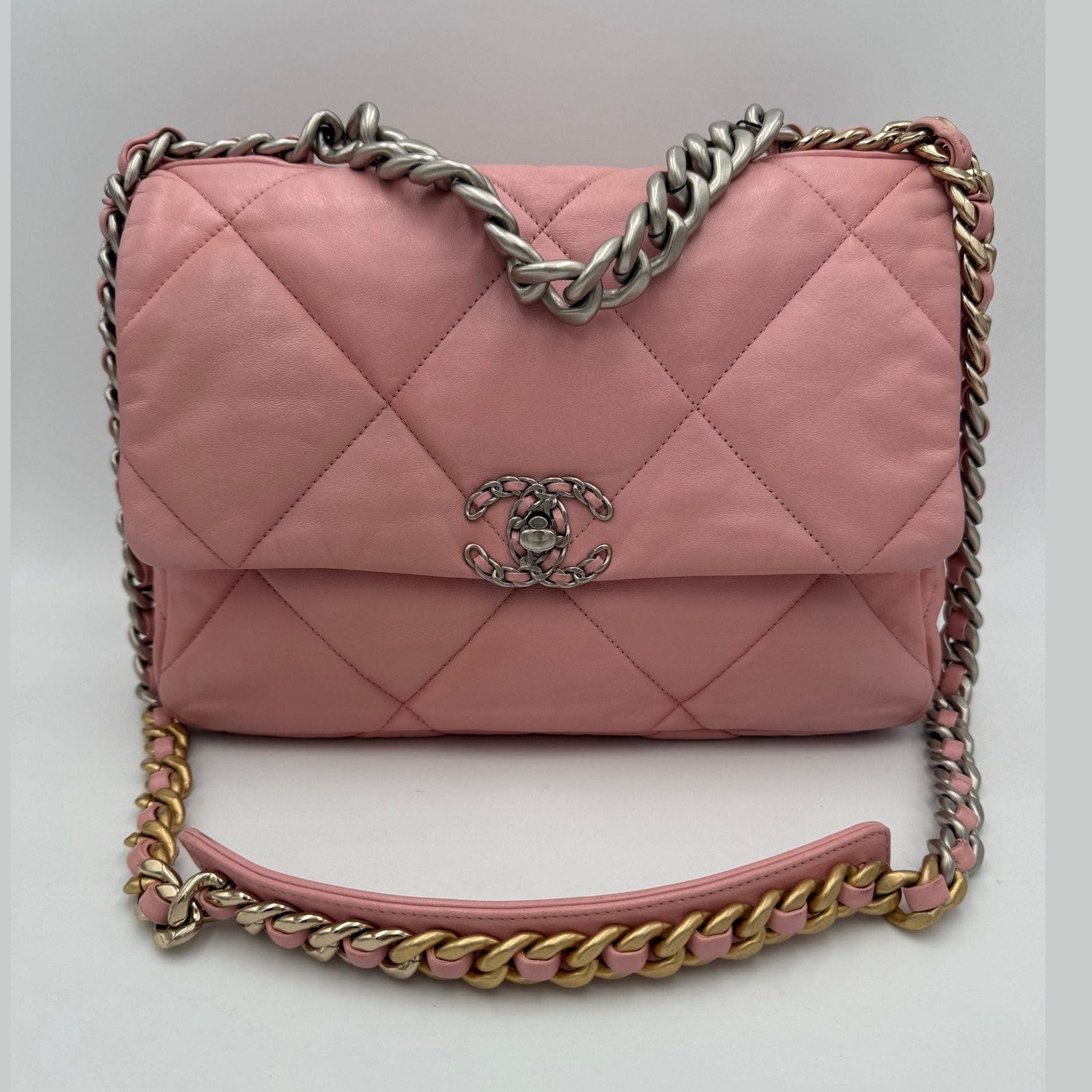 Chanel CHANEL 19 Medium Pink Handbag