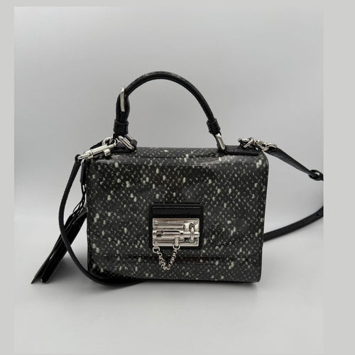 Dolce & Gabbana DOLCE & GABBANA Monica Python and Patent Handbag