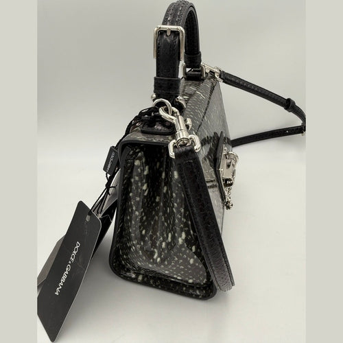 Dolce & Gabbana DOLCE & GABBANA Monica Python and Patent Handbag