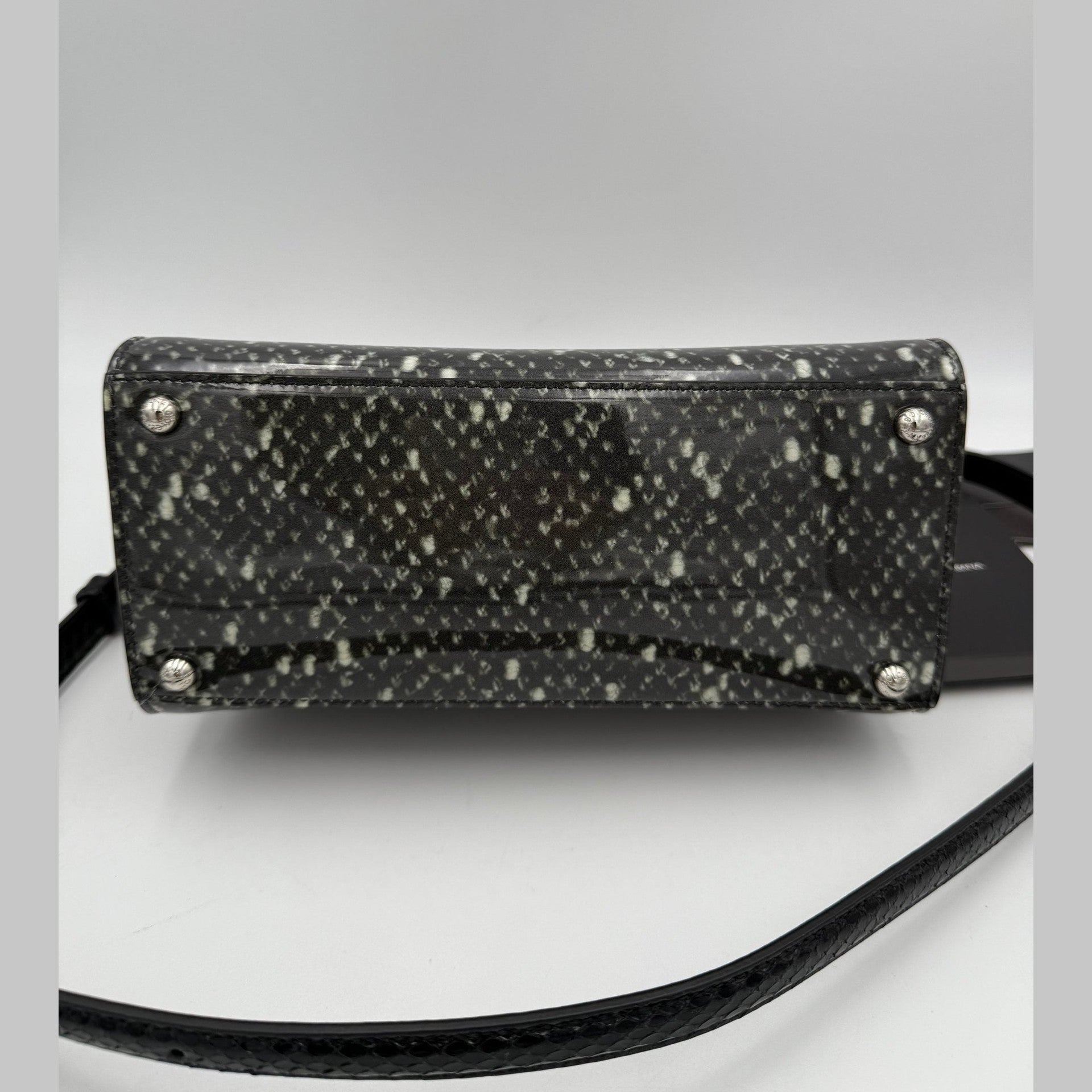 Dolce & Gabbana DOLCE & GABBANA Monica Python and Patent Handbag