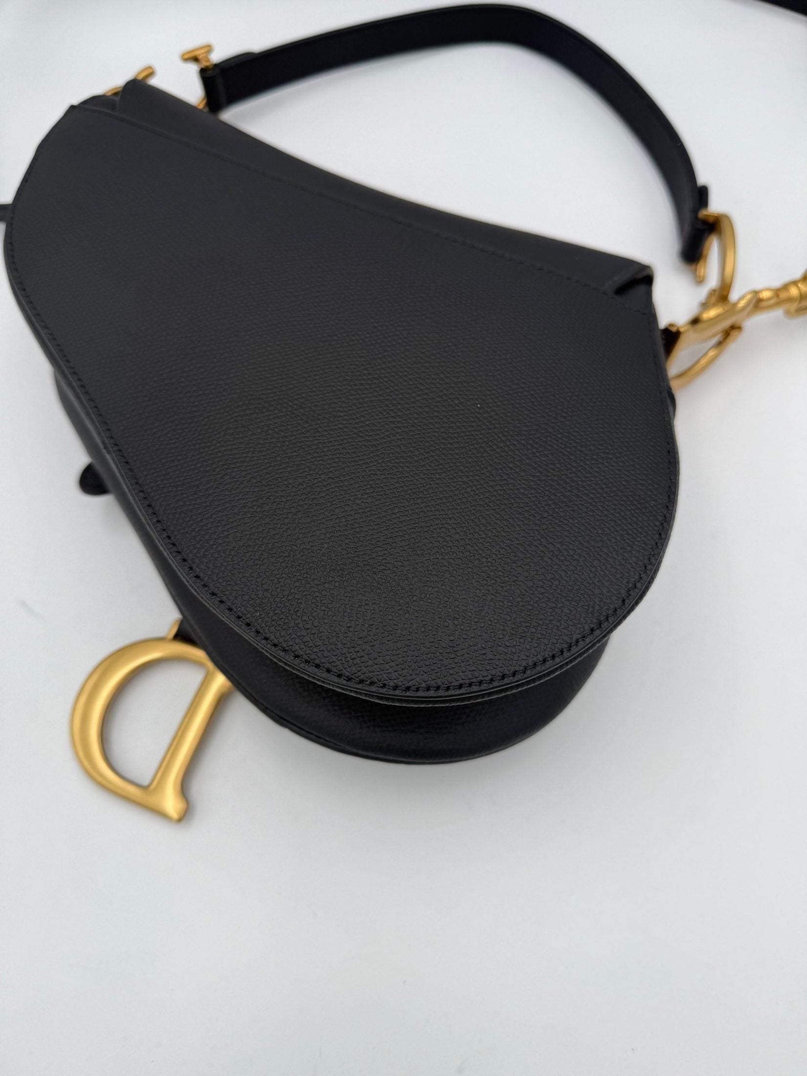 Dior DIOR SADDLE Grained Calfskin Handbag