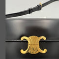 Celine CELINE CLAUDE TRIOMPHE Black Handbag