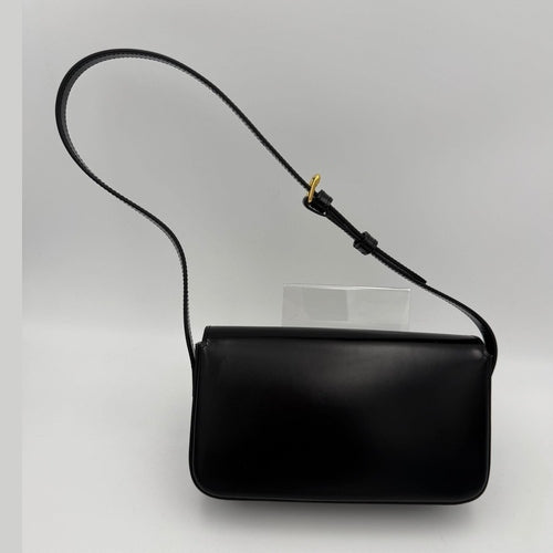 Celine CELINE CLAUDE TRIOMPHE Black Handbag