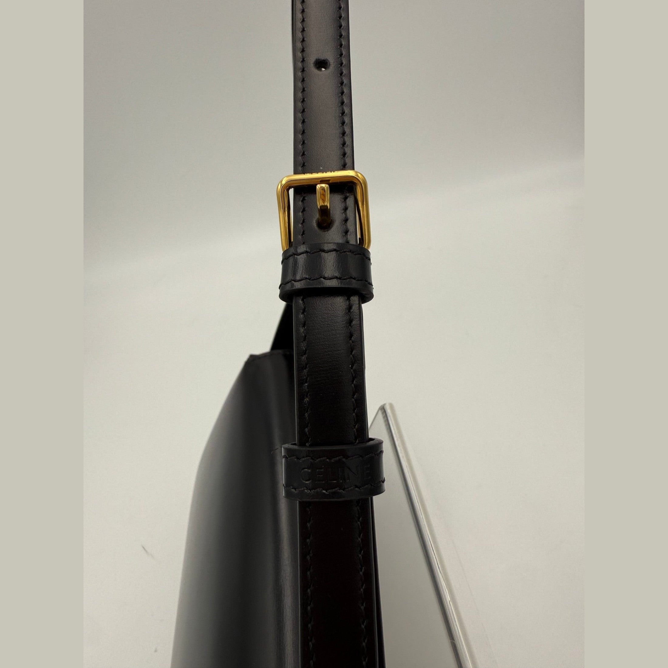 Celine CELINE CLAUDE TRIOMPHE Black Handbag