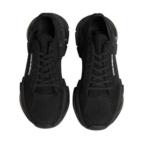 Dolce & Gabbana Black Airmaster Low Top Men Sneakers Shoes