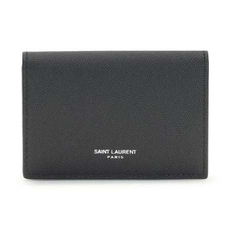 Saint Laurent Black Calf Leather Bos Taurus Wallet