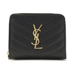 Saint Laurent Black Calf Leather Bos Taurus Wallet