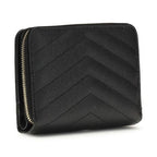 Saint Laurent Black Calf Leather Bos Taurus Wallet
