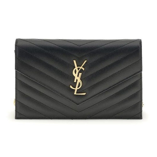 Saint Laurent Black Calf Leather Bos Taurus Shoulder Bag