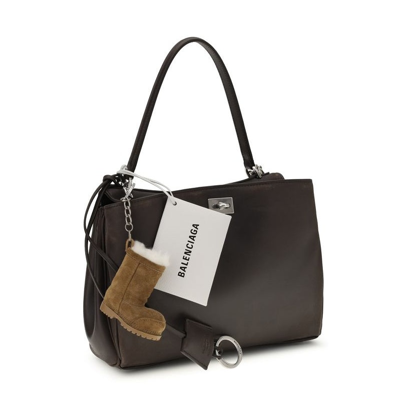 Balenciaga Brown Calf Leather Bos Taurus Shoulder Bag