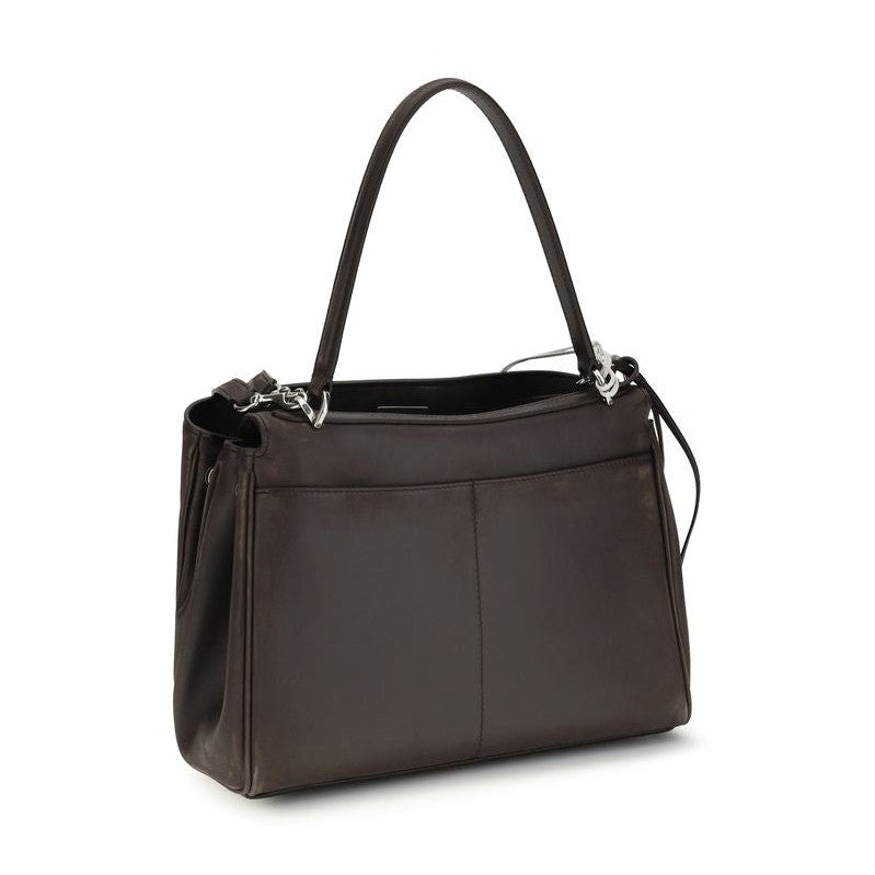 Balenciaga Brown Calf Leather Bos Taurus Shoulder Bag
