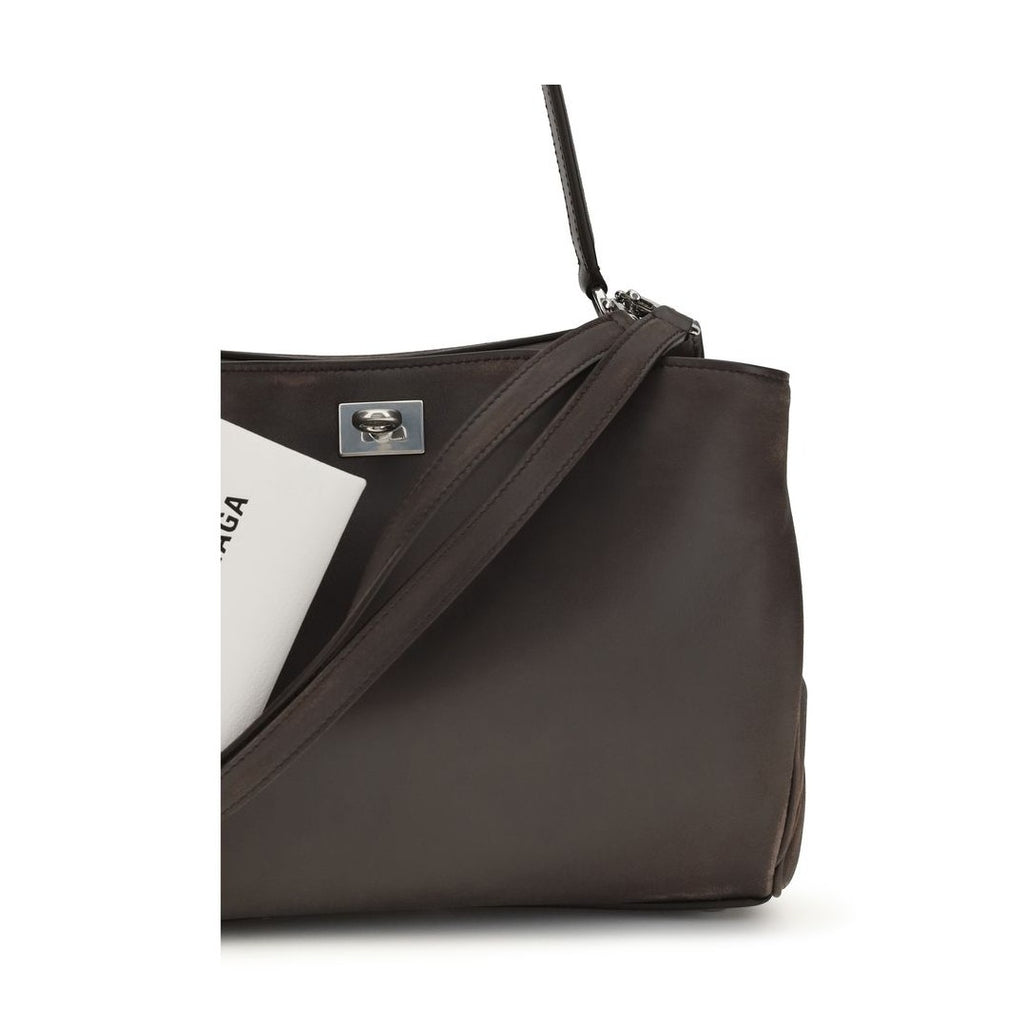 Balenciaga Brown Calf Leather Bos Taurus Shoulder Bag