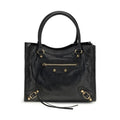 Balenciaga Black Lamb Ovis Aries Aries Shoulder Bag