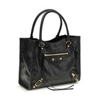 Balenciaga Black Lamb Ovis Aries Aries Shoulder Bag