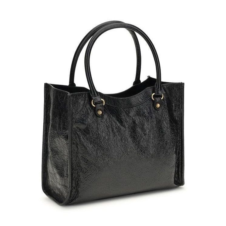 Balenciaga Black Lamb Ovis Aries Aries Shoulder Bag