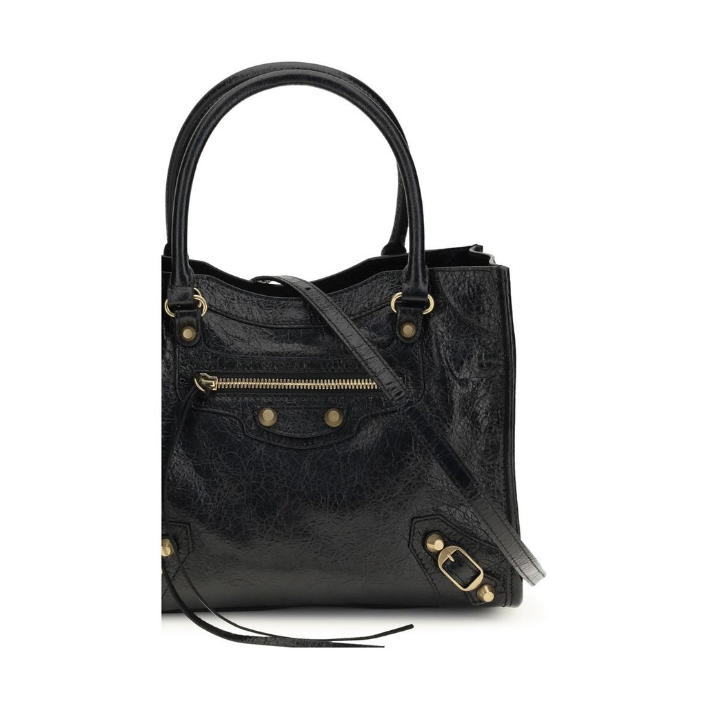 Balenciaga Black Lamb Ovis Aries Aries Shoulder Bag