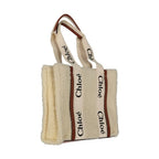 Chloé Beige Lamb Fur Tote Bag
