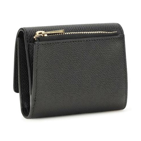 Ferragamo Black Calf Leather Bos Taurus Wallet