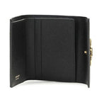 Ferragamo Black Calf Leather Bos Taurus Wallet