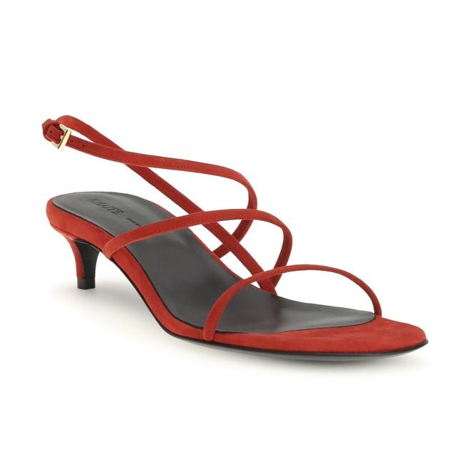 Khaite Multicolor Calf Leather Bos Taurus Stiletto Heel Sandals