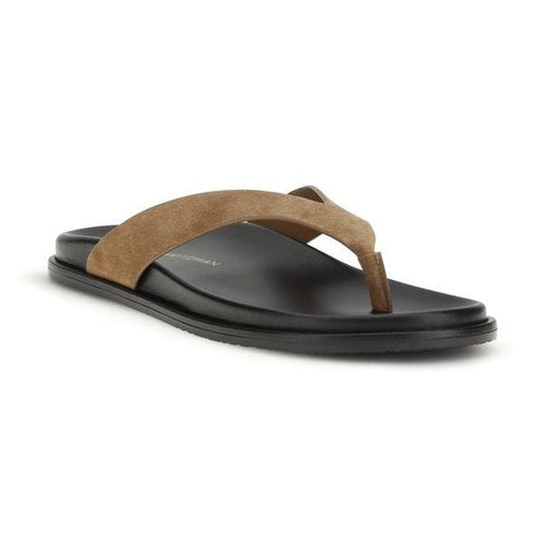 Stuart Weitzman Multicolor Calf Leather Bos Taurus Flip-Flop Sandals
