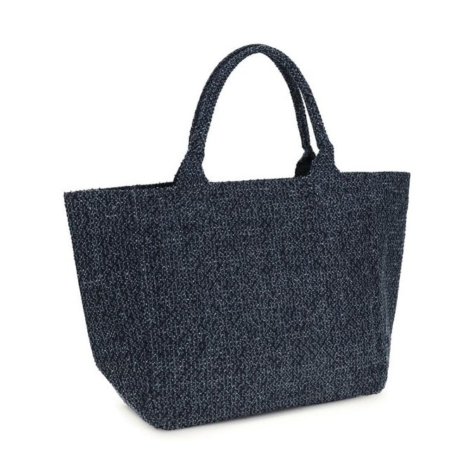 Ganni Blue Cotton Shoulder Bag