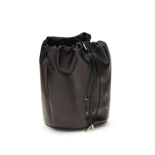 Maison Margiela Black Calf Leather Bos Taurus Shoulder Bag