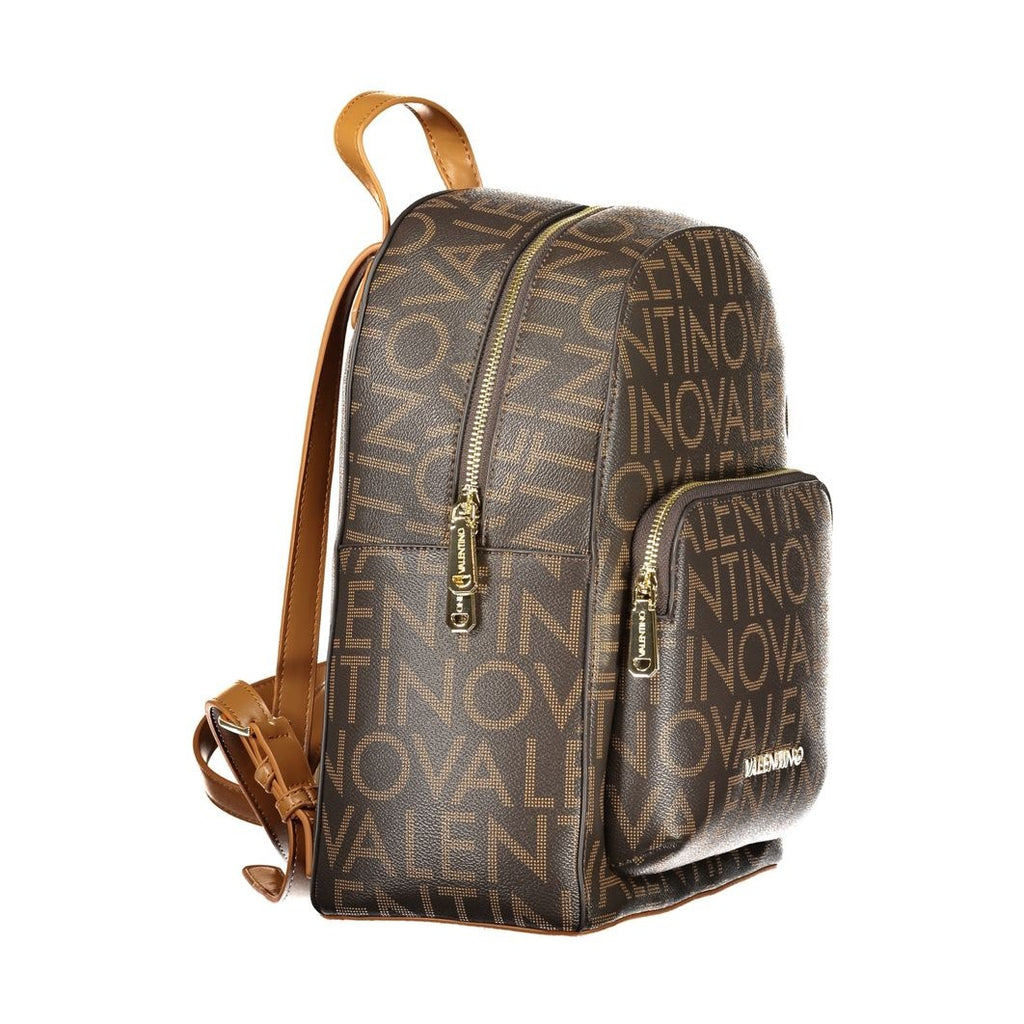 Valentino Brown Polyethylene Backpack