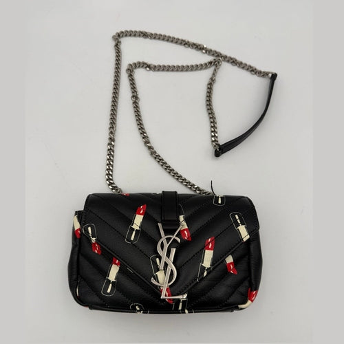 Saint Laurent SAINT LAURENT MINI COLLEGE Lip Stick Handbag