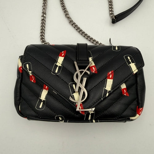 Saint Laurent SAINT LAURENT MINI COLLEGE Lip Stick Handbag