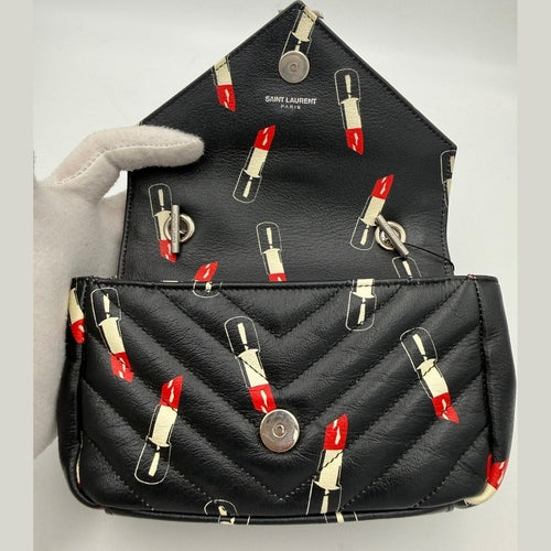 Saint Laurent SAINT LAURENT MINI COLLEGE Lip Stick Handbag