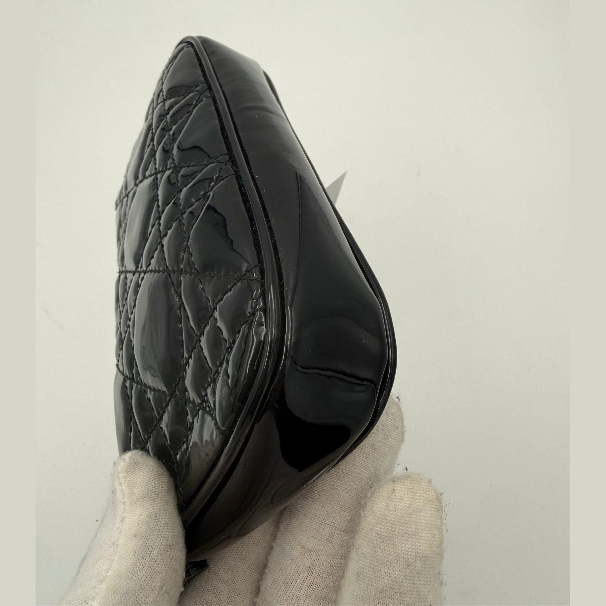 DIOR Lady Dior Cannage Patent Pouch