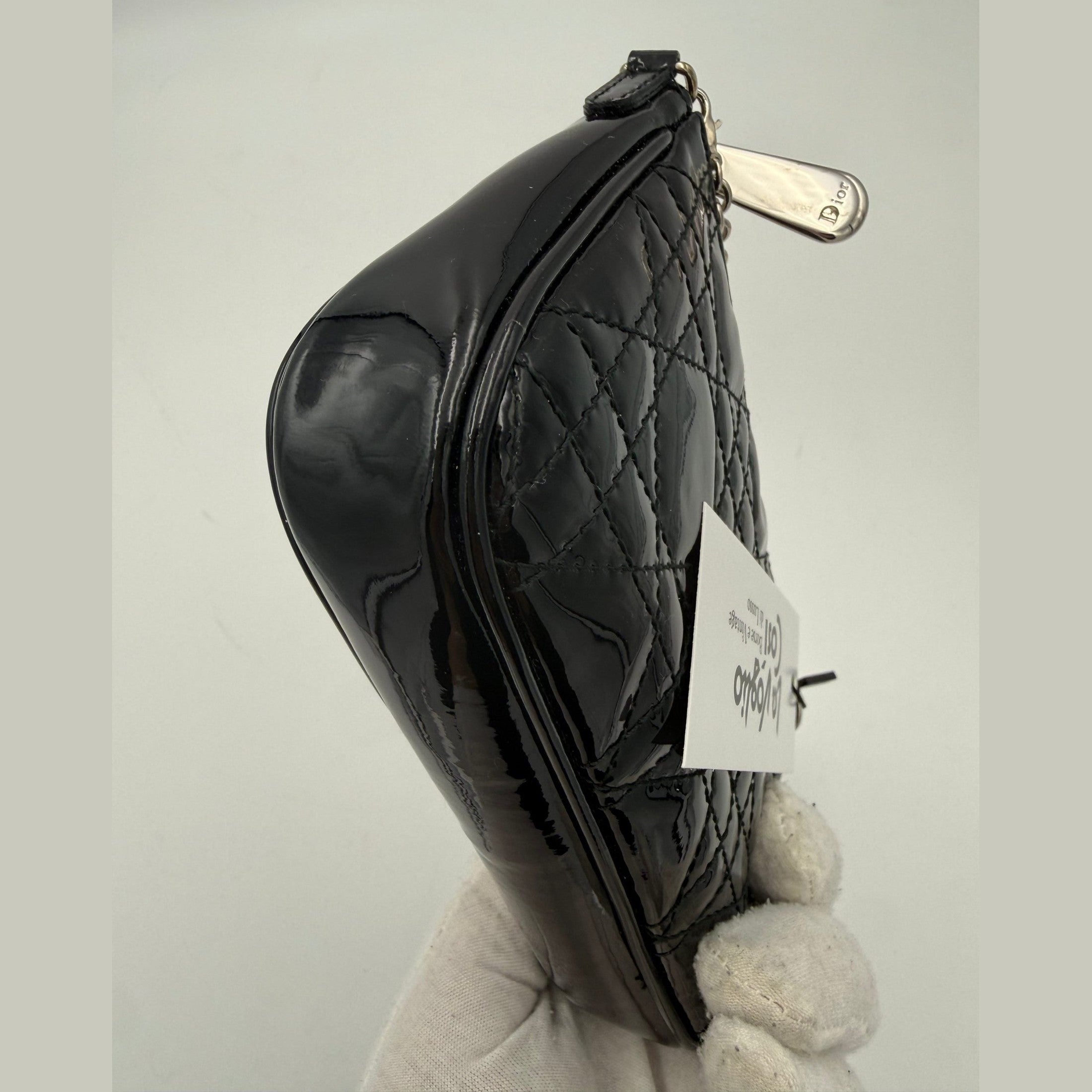 DIOR Lady Dior Cannage Patent Pouch