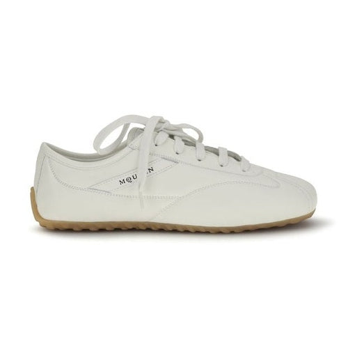Alexander McQueen White Calf Leather Bos Taurus Athletic Sneakers