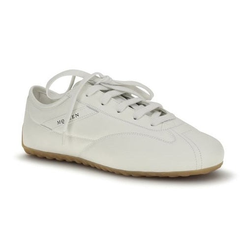 Alexander McQueen White Calf Leather Bos Taurus Athletic Sneakers